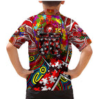 Autism Awareness Australia Sydney Swans Family Matching Mermaid Dress and Hawaiian Shirt Aboriginal Indigenous Art