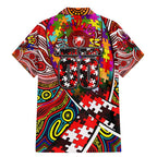 Autism Awareness Australia Sydney Swans Family Matching Mermaid Dress and Hawaiian Shirt Aboriginal Indigenous Art