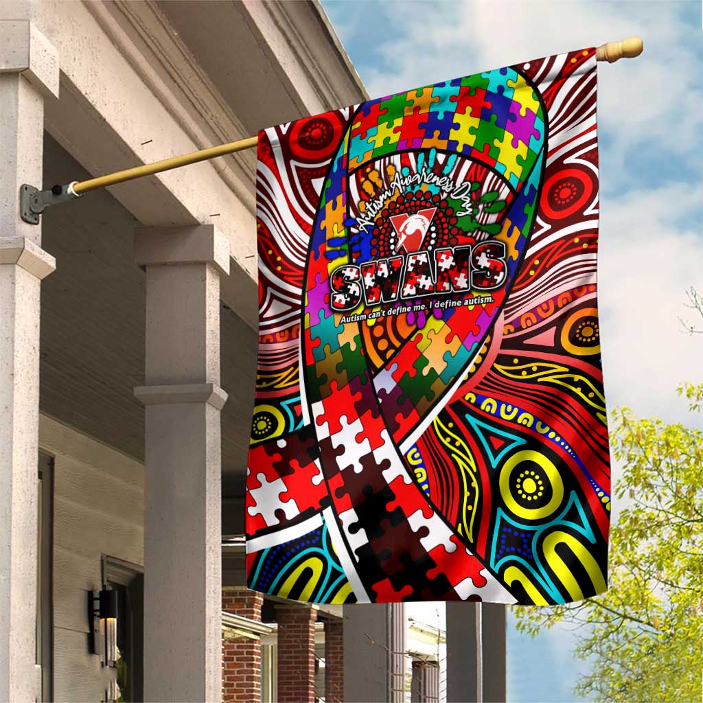 Autism Awareness Australia Sydney Swans Garden Flag Aboriginal Indigenous Art