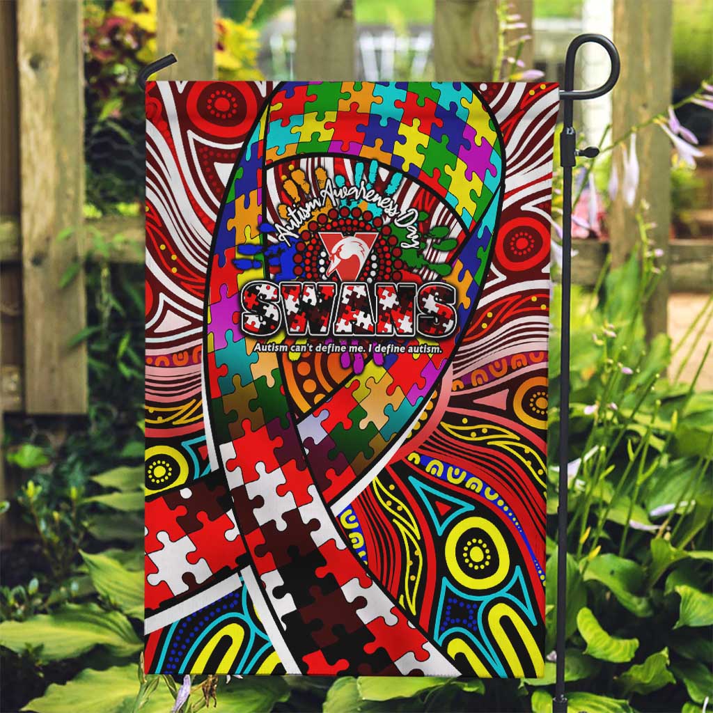 Autism Awareness Australia Sydney Swans Garden Flag Aboriginal Indigenous Art