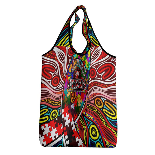 Autism Awareness Australia Sydney Swans Grocery Bag Aboriginal Indigenous Art
