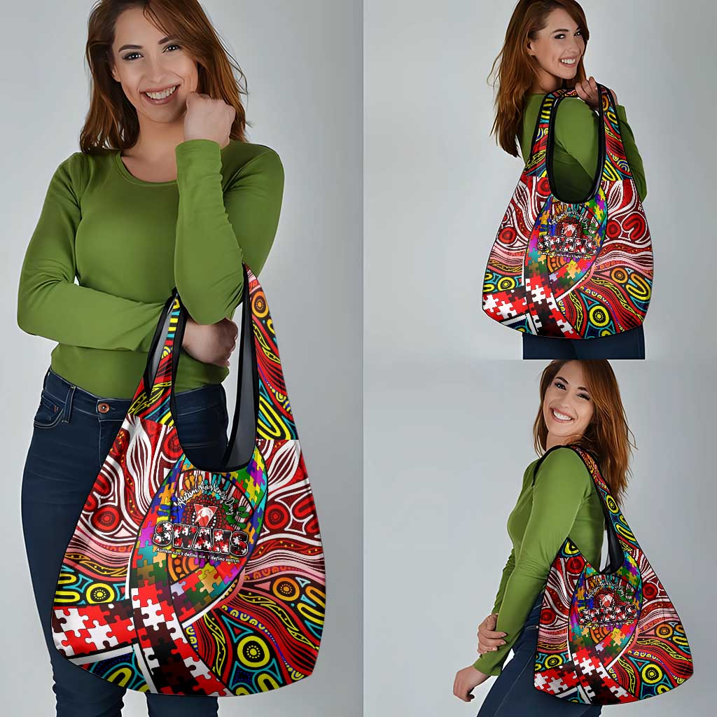 Autism Awareness Australia Sydney Swans Grocery Bag Aboriginal Indigenous Art