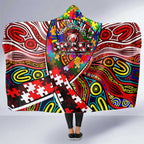 Autism Awareness Australia Sydney Swans Hooded Blanket Aboriginal Indigenous Art