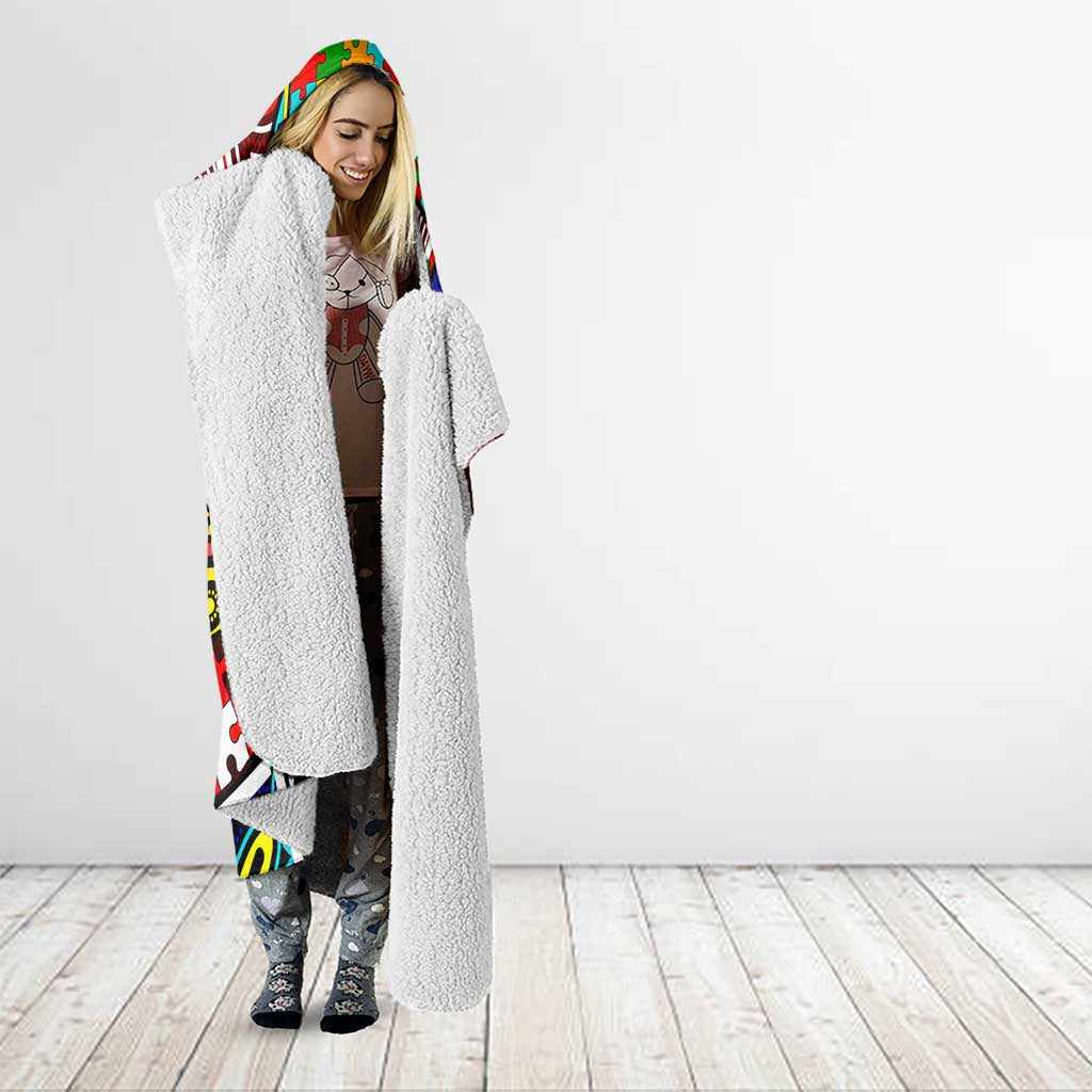 Autism Awareness Australia Sydney Swans Hooded Blanket Aboriginal Indigenous Art