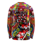 Autism Awareness Australia Sydney Swans Long Sleeve Shirt Aboriginal Indigenous Art