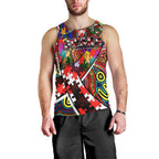 Autism Awareness Australia Sydney Swans Men Tank Top Aboriginal Indigenous Art