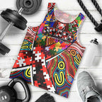 Autism Awareness Australia Sydney Swans Men Tank Top Aboriginal Indigenous Art