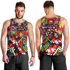 Autism Awareness Australia Sydney Swans Men Tank Top Aboriginal Indigenous Art