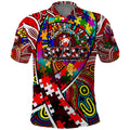 Autism Awareness Australia Sydney Swans Polo Shirt Aboriginal Indigenous Art