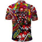 Autism Awareness Australia Sydney Swans Polo Shirt Aboriginal Indigenous Art
