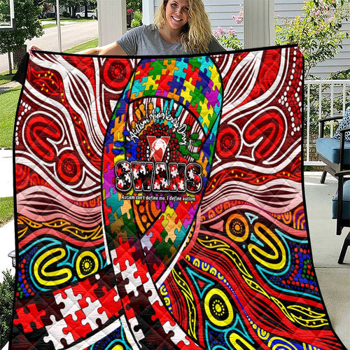 Autism Awareness Australia Sydney Swans Quilt Aboriginal Indigenous Art