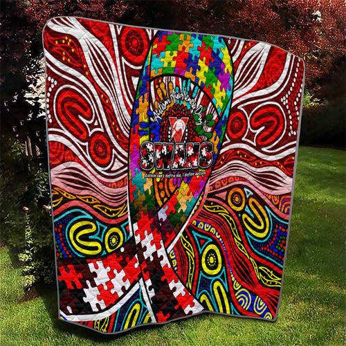 Autism Awareness Australia Sydney Swans Quilt Aboriginal Indigenous Art