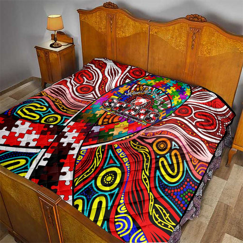 Autism Awareness Australia Sydney Swans Quilt Aboriginal Indigenous Art