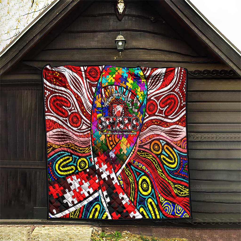 Autism Awareness Australia Sydney Swans Quilt Aboriginal Indigenous Art