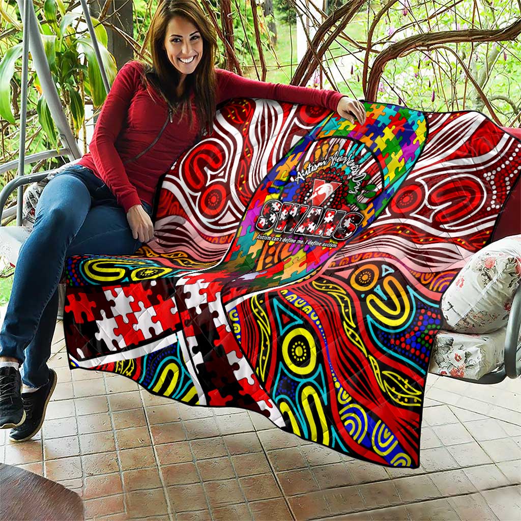 Autism Awareness Australia Sydney Swans Quilt Aboriginal Indigenous Art