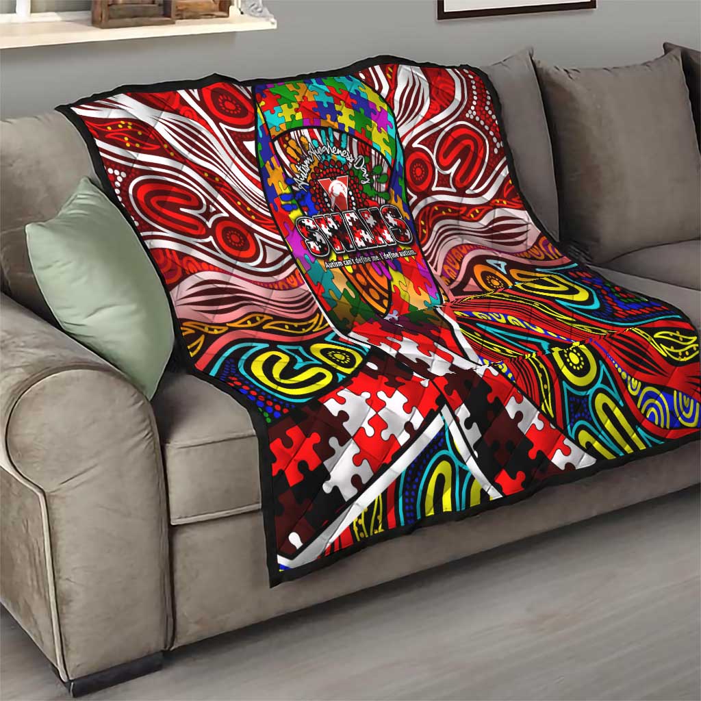 Autism Awareness Australia Sydney Swans Quilt Aboriginal Indigenous Art