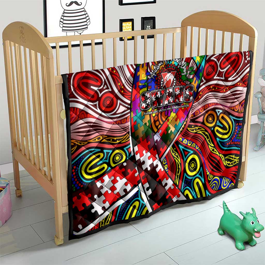 Autism Awareness Australia Sydney Swans Quilt Aboriginal Indigenous Art