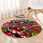 Autism Awareness Australia Sydney Swans Round Carpet Aboriginal Indigenous Art