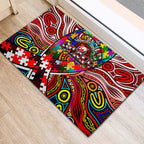 Autism Awareness Australia Sydney Swans Rubber Doormat Aboriginal Indigenous Art