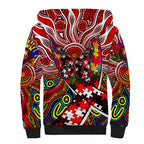 Autism Awareness Australia Sydney Swans Sherpa Hoodie Aboriginal Indigenous Art