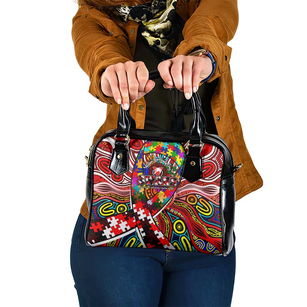 Autism Awareness Australia Sydney Swans Shoulder Handbag Aboriginal Indigenous Art