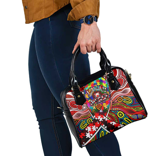 Autism Awareness Australia Sydney Swans Shoulder Handbag Aboriginal Indigenous Art