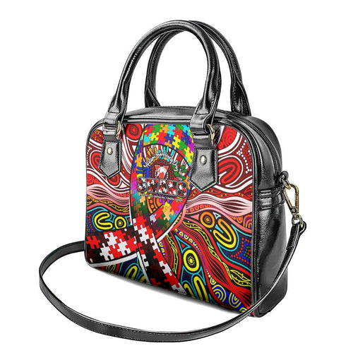 Autism Awareness Australia Sydney Swans Shoulder Handbag Aboriginal Indigenous Art