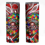 Autism Awareness Australia Sydney Swans Skinny Tumbler Aboriginal Indigenous Art