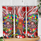 Autism Awareness Australia Sydney Swans Skinny Tumbler Aboriginal Indigenous Art