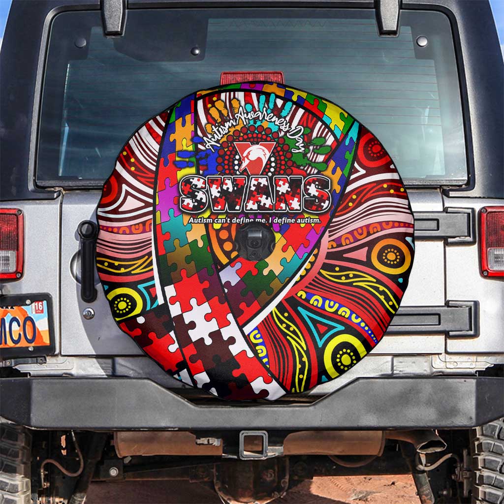 Autism Awareness Australia Sydney Swans Spare Tire Cover Aboriginal Indigenous Art
