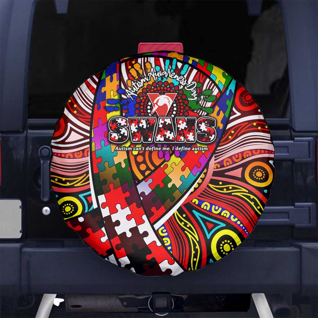 Autism Awareness Australia Sydney Swans Spare Tire Cover Aboriginal Indigenous Art
