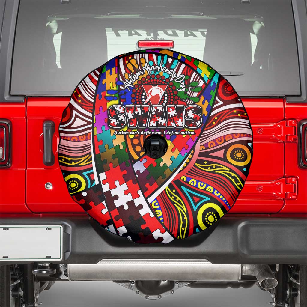 Autism Awareness Australia Sydney Swans Spare Tire Cover Aboriginal Indigenous Art