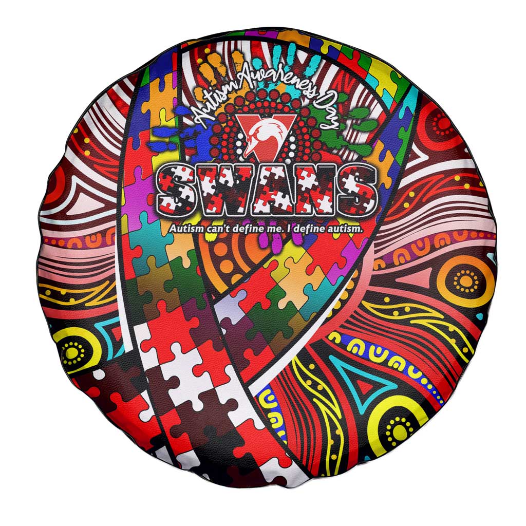 Autism Awareness Australia Sydney Swans Spare Tire Cover Aboriginal Indigenous Art