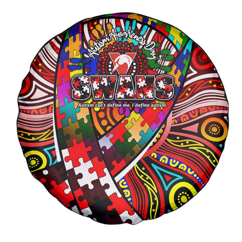 Autism Awareness Australia Sydney Swans Spare Tire Cover Aboriginal Indigenous Art