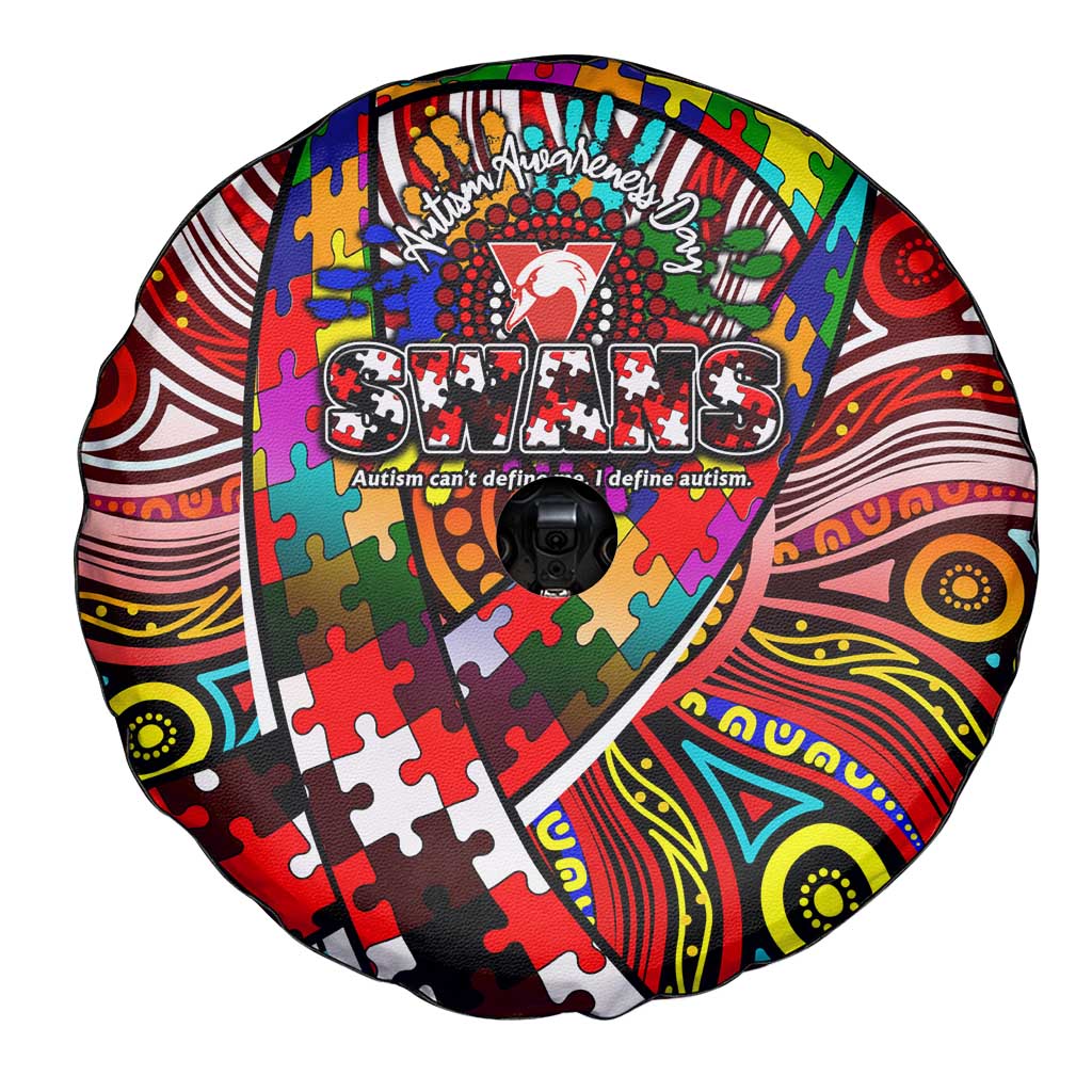 Autism Awareness Australia Sydney Swans Spare Tire Cover Aboriginal Indigenous Art
