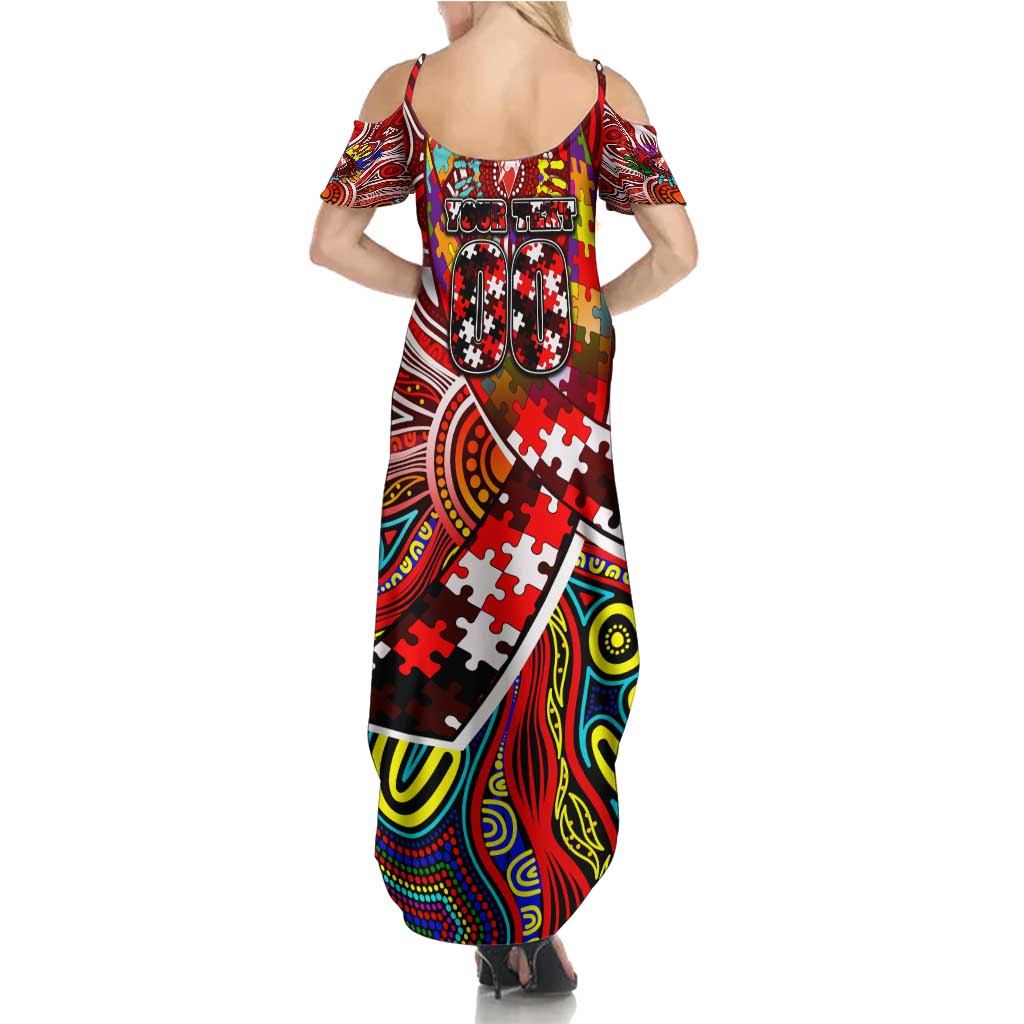 Autism Awareness Australia Sydney Swans Summer Maxi Dress Aboriginal Indigenous Art