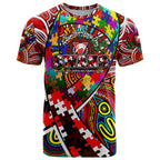 Autism Awareness Australia Sydney Swans T Shirt Aboriginal Indigenous Art
