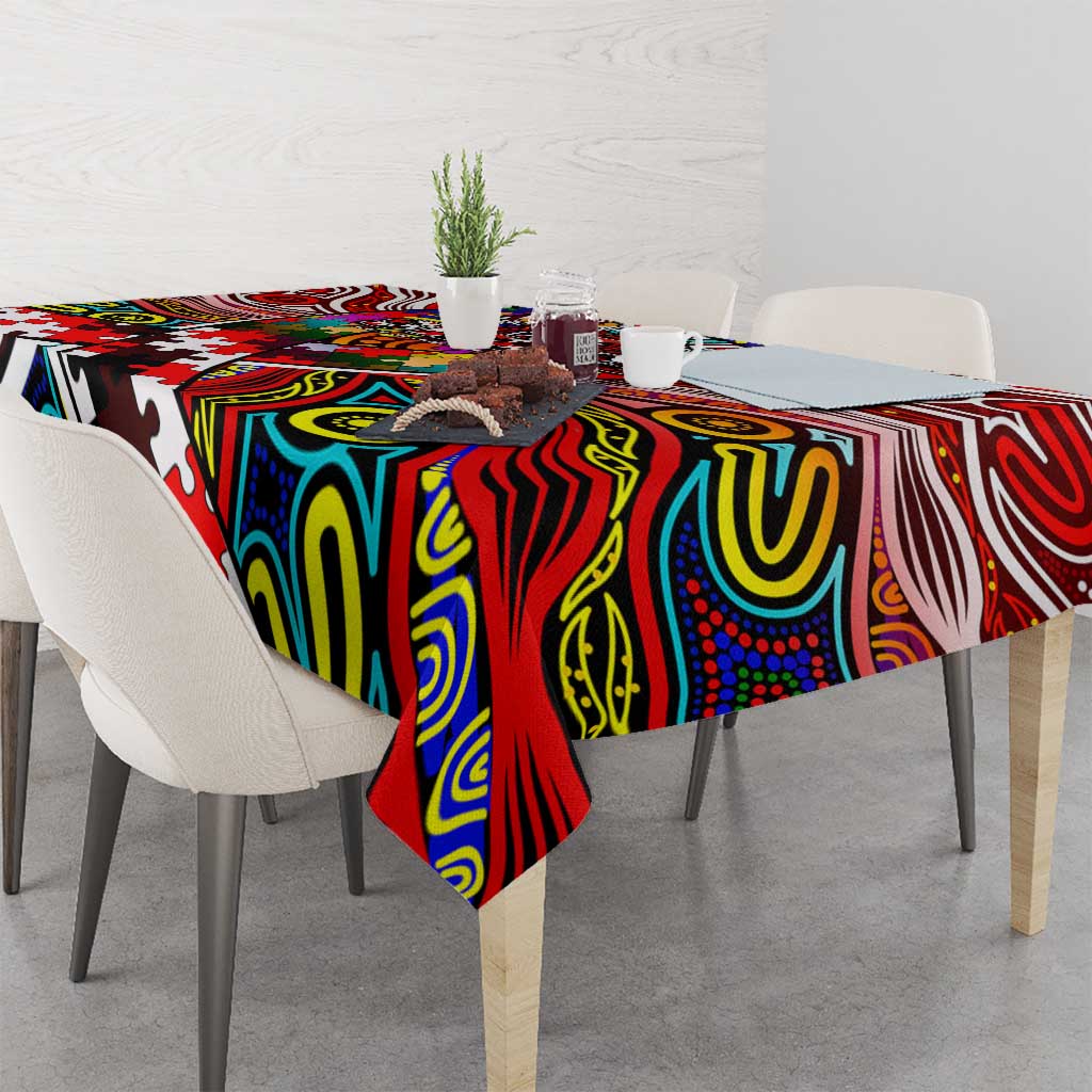 Autism Awareness Australia Sydney Swans Tablecloth Aboriginal Indigenous Art