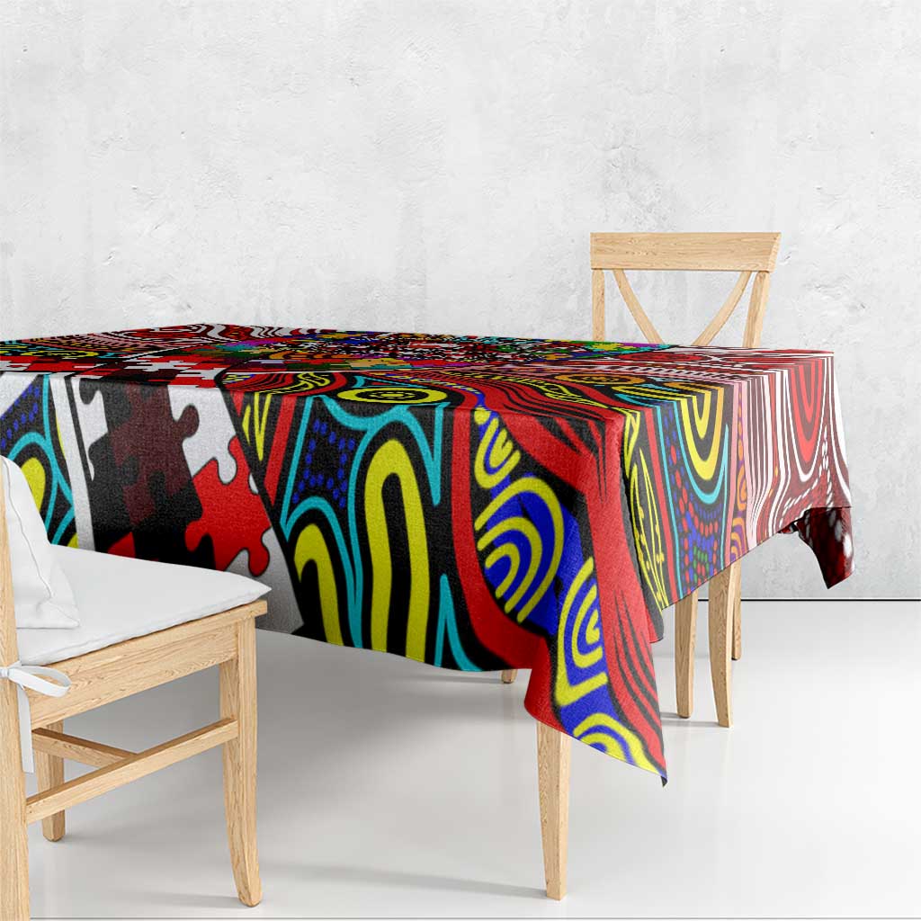 Autism Awareness Australia Sydney Swans Tablecloth Aboriginal Indigenous Art