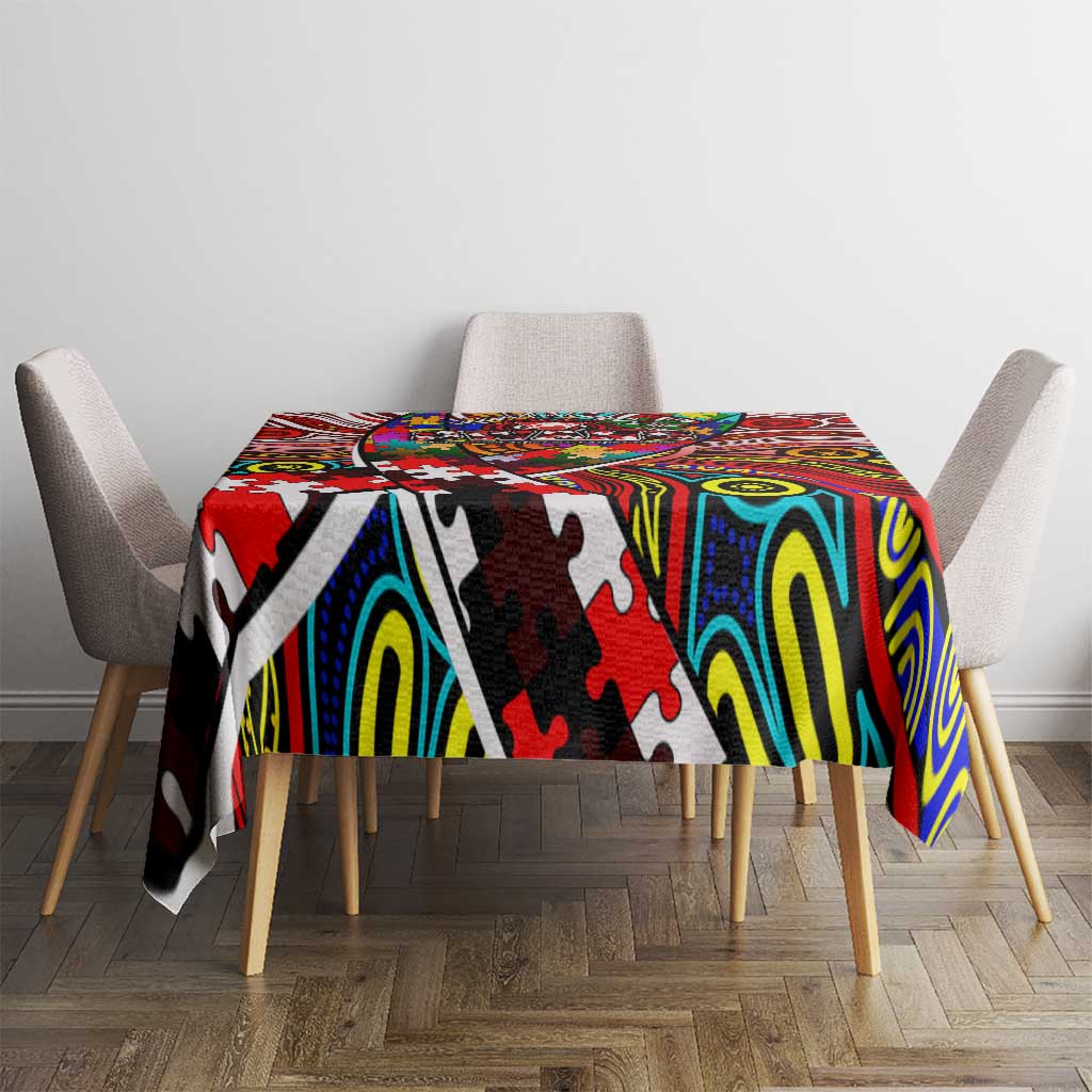 Autism Awareness Australia Sydney Swans Tablecloth Aboriginal Indigenous Art