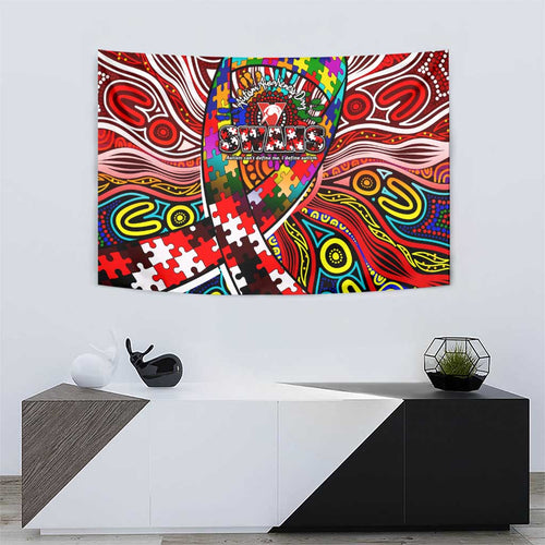 Autism Awareness Australia Sydney Swans Tapestry Aboriginal Indigenous Art