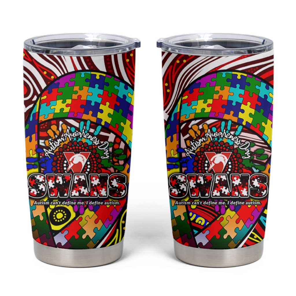 Autism Awareness Australia Sydney Swans Tumbler Cup Aboriginal Indigenous Art