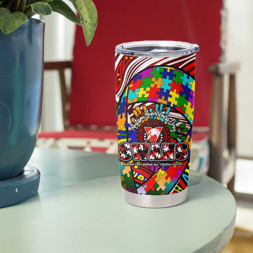 Autism Awareness Australia Sydney Swans Tumbler Cup Aboriginal Indigenous Art