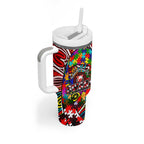Autism Awareness Australia Sydney Swans Tumbler With Handle Aboriginal Indigenous Art
