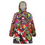 Autism Awareness Australia Sydney Swans Wearable Blanket Hoodie Aboriginal Indigenous Art