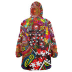 Autism Awareness Australia Sydney Swans Wearable Blanket Hoodie Aboriginal Indigenous Art
