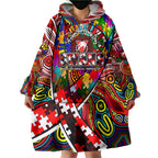 Autism Awareness Australia Sydney Swans Wearable Blanket Hoodie Aboriginal Indigenous Art