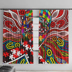 Autism Awareness Australia Sydney Swans Window Curtain Aboriginal Indigenous Art