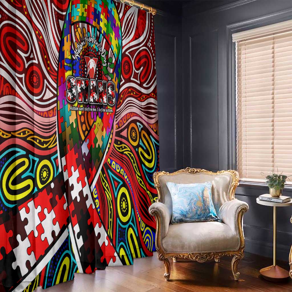 Autism Awareness Australia Sydney Swans Window Curtain Aboriginal Indigenous Art