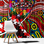 Autism Awareness Australia Sydney Swans Window Curtain Aboriginal Indigenous Art